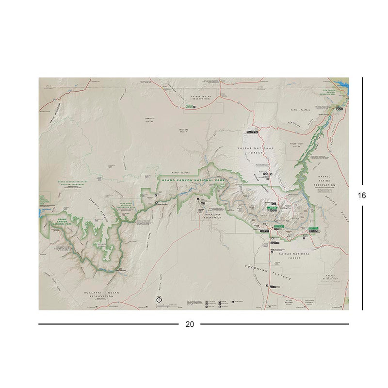 Grand Canyon National Park Map Jigsaw Puzzle