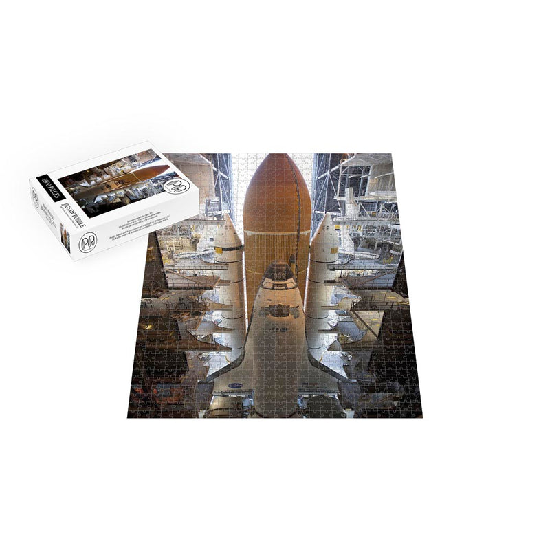 Space Shuttle Discovery Inside The Vehicle Assembly Building, FL Jigsaw Puzzle