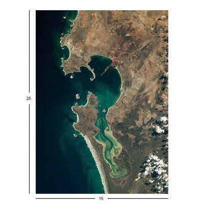 ISS Photograph of Saldanha Bay and Langebaan Lagoon, South Africa Jigsaw Puzzle