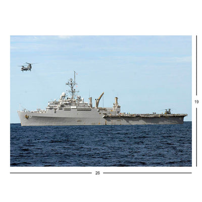 Amphibious Transport Dock USS Juneau (LPD 10) Conducts Rehearsal For A Beach Landing Jigsaw Puzzle