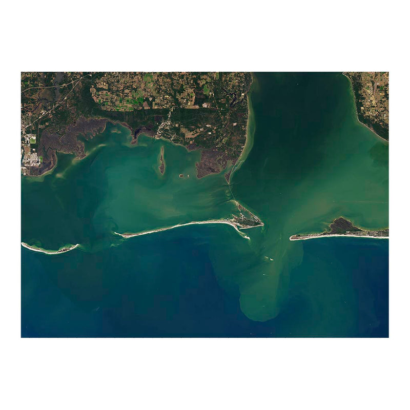 Landsat Image of Dauphin Island, Mobile Bay, AL Jigsaw Puzzle