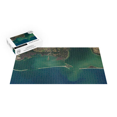 Landsat Image of Dauphin Island, Mobile Bay, AL Jigsaw Puzzle