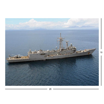 Guided-missile Frigate USS Thach (FFG 43) Steams In The Sulu Sea Jigsaw Puzzle