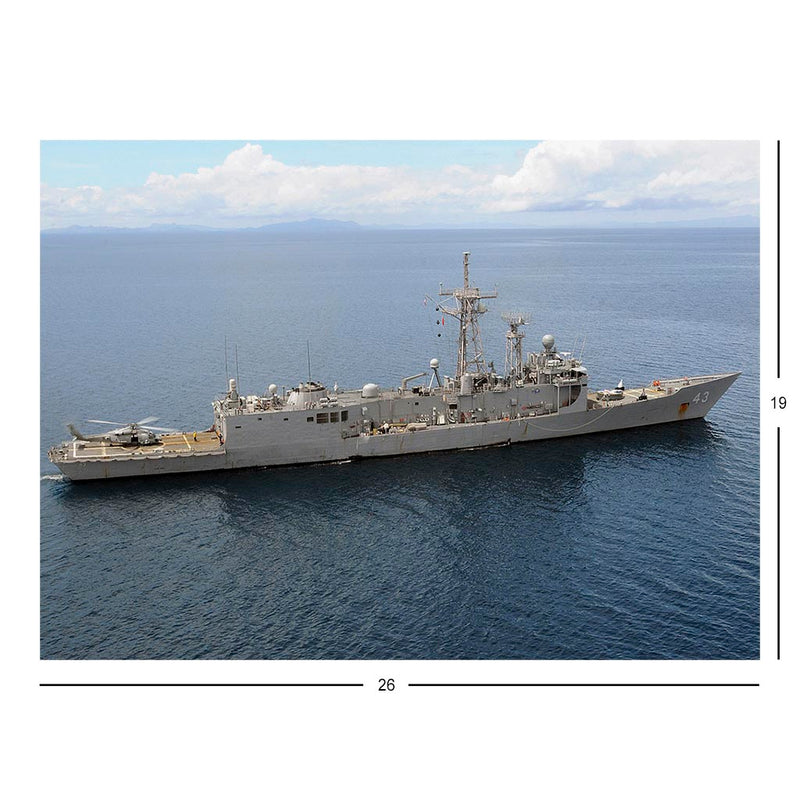 Guided-missile Frigate USS Thach (FFG 43) Steams In The Sulu Sea Jigsaw Puzzle