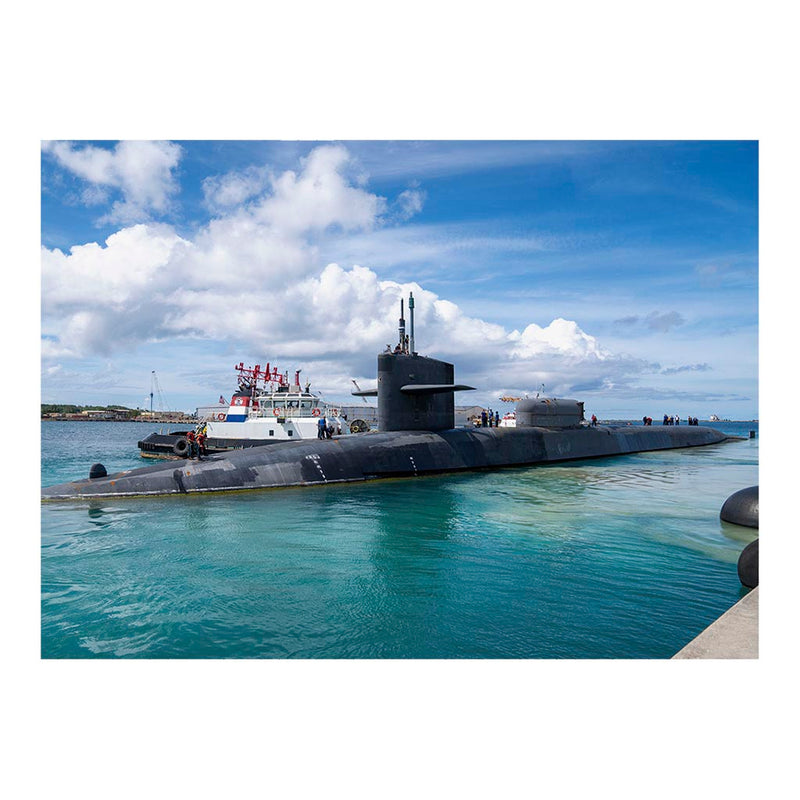 Guided-Missile Submarine USS Michigan (SSGN 727) Departs Naval Base Guam Jigsaw Puzzle