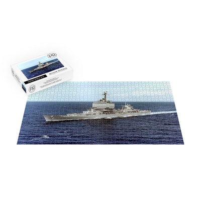 Guided Missile Cruiser USS Long Beach (CGN-9) Underway Off Oahu, HI Jigsaw Puzzle