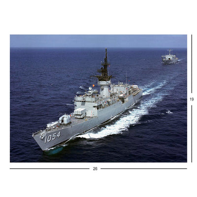 An Aerial View Of Frigate USS Gray (FF 1054) Jigsaw Puzzle