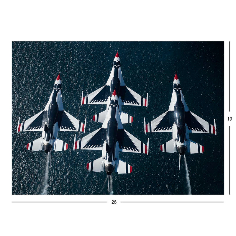 The Thunderbirds Take Part in the Pacific Airshow in Huntington Beach, CA Jigsaw Puzzle