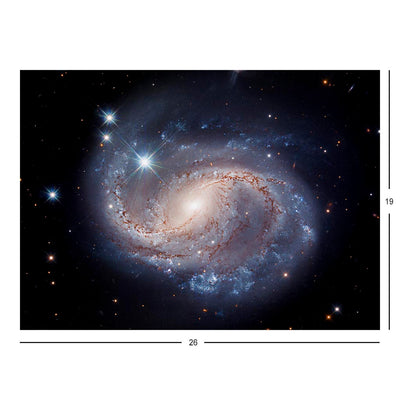 Hubble Captures Majestic Barred Spiral Jigsaw Puzzle