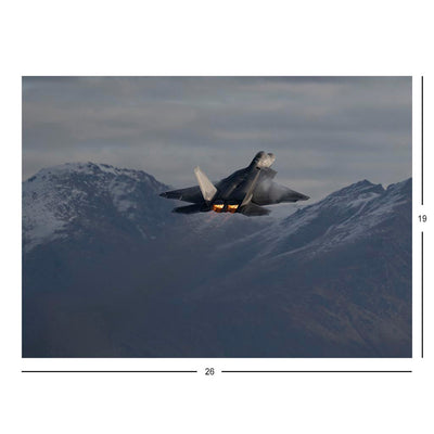 An F-22 Raptor Operating Near Joint Base Elmendorf-Richardson, AK Jigsaw Puzzle